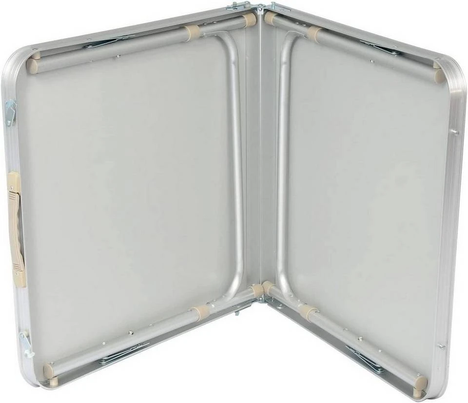 EUGAD Campingtisch, zusammenklappbar Pickniktisch, höhenverstellbar 120x60x55-62-70cm, Tischplatte aus MDF, Grau Eiche, Schwarz, Weiß 15 EUGAD Campingtisch, zusammenklappbar Pickniktisch, höhenverstellbar 120x60x55-62-70cm, Tischplatte aus MDF, Grau Eiche, Schwarz, Weiß – Bild 15