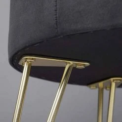 EUGAD Sitzhocker, Samthocker mit Stauraum, rund, mit stabilen goldenen Metallfüßen, Türkis Dunkelgrau, Dunkelgrün, Hellgrau, Rosa, Türkis -Eugad Möbel Einkaufen f30ecca5 934c 5c74 b84d 894eee16af85