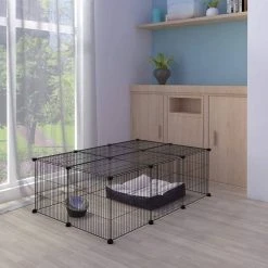 EUGAD Freigehege, Freigehege DIY Laufstall Kleintiere 109x74x39cm -Eugad Möbel Einkaufen f525704f 0150 5723 8318 a105eb4caba7