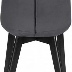 EUGAD Esszimmerstuhl (1 Stück), Wohnzimmerstuhl mit Rückenlehne, Polsterstuhl Küchenstuhl Weich Samt und Holz für ESS- und Wohnzimmer Dunkelgrau Dunkelgrün, Rosa, Schwarz -Eugad Möbel Einkaufen f5dcb6ef c286 54d6 9920 f4334e17148a