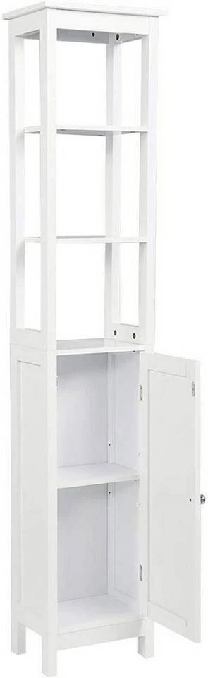 EUGAD Hochschrank Badezimmerschrank mit 5 großen Fächern, Breite/Höhe: 23/160 cm 1 EUGAD Hochschrank Badezimmerschrank mit 5 großen Fächern, Breite/Höhe: 23/160 cm