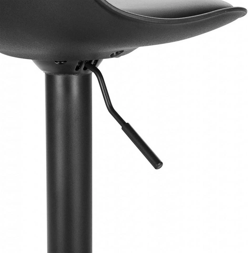 EUGAD Barhocker, mit Rückenlehne, Barstühle Höhenverstellbar und 360° Drehbar, Zeitgenössisch für Esszimmer, Bar Schwarz Grau 8 EUGAD Barhocker, mit Rückenlehne, Barstühle Höhenverstellbar und 360° Drehbar, Zeitgenössisch für Esszimmer, Bar Schwarz Grau – Bild 8