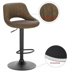 EUGAD Barhocker, 4er-Set Tresenhocker aus Kunstleder Gestell aus Stahl Dunkelbraun Anthrazit, Grau 41 EUGAD Barhocker, 4er-Set Tresenhocker aus Kunstleder Gestell aus Stahl Dunkelbraun Anthrazit, Grau -Eugad Möbel Einkaufen fc4b40f0 b124 54ba ba1f ef4d987ca209