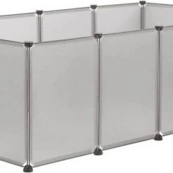 EUGAD Freigehege, Freigehege für Kaninchen Hasen Meerschweinchen Welpenauslauf DIY, 12 Platten 145 x 75 x 46 cm Grau, Schwarz, Transparent, Weiß 53 EUGAD Freigehege, Freigehege für Kaninchen Hasen Meerschweinchen Welpenauslauf DIY, 12 Platten 145 x 75 x 46 cm Grau, Schwarz, Transparent, Weiß -Eugad Möbel Einkaufen fd51ebcc 95ae 523e a453 85a19ed5ba98