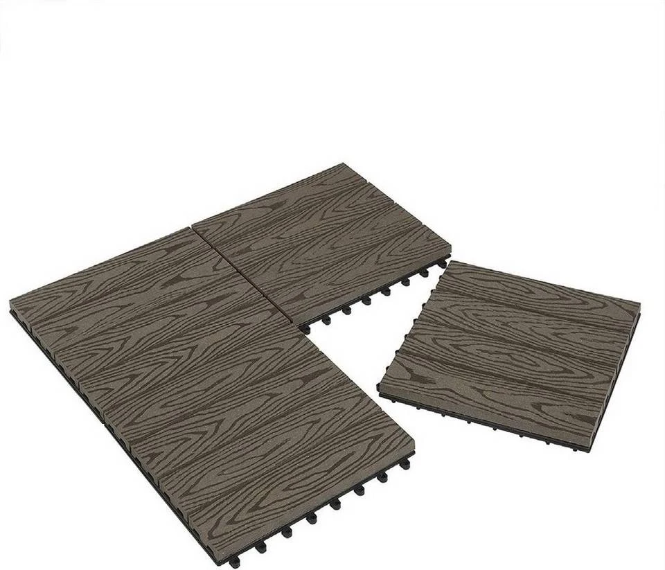 EUGAD WPC-Fliesen, WPC Fliesen Klickfliesen in Holzoptik 22 Stücke für 2m² Hellgrau Anthrazit, Braun, Coffee 13 EUGAD WPC-Fliesen, WPC Fliesen Klickfliesen in Holzoptik 22 Stücke für 2m² Hellgrau Anthrazit, Braun, Coffee – Bild 13