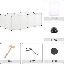 EUGAD Freigehege, Freigehege für Kaninchen Hasen Meerschweinchen Welpenauslauf DIY, 12 Platten 145 x 75 x 46 cm Grau, Schwarz, Transparent, Weiß 42 EUGAD Freigehege, Freigehege für Kaninchen Hasen Meerschweinchen Welpenauslauf DIY, 12 Platten 145 x 75 x 46 cm Grau, Schwarz, Transparent, Weiß -Eugad Möbel Einkaufen fe0a01ed ded9 5cb7 8d2b 4390de6eacf9