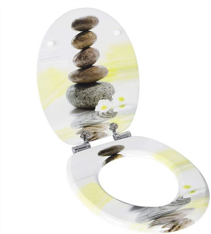 EUGAD WC-Sitz (1-St), Toilettensitz, WC Sitz mit Absenkautomatik, MDF, Holz, Softclose Scharnier Grüne Blätter, Holzfarbe, Lilie, Seestern, Seestern Am Strand, Seestern Sonnenuntergang, Stone, Lila Blume und Stones 32 EUGAD WC-Sitz (1-St), Toilettensitz, WC Sitz mit Absenkautomatik, MDF, Holz, Softclose Scharnier Grüne Blätter, Holzfarbe, Lilie, Seestern, Seestern Am Strand, Seestern Sonnenuntergang, Stone, Lila Blume und Stones – Bild 32