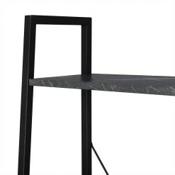 EUGAD Bücherregal, Standregal Bücherregal Metallregal Leiterregal Stufenregal Multifunktionale Regal Industrie Design MDF Metall Schwarz+schwarzer Marmor Golden+Weißer Marmor, Vintage -Eugad Möbel Einkaufen ffa4beee c474 503a 8fa3 8e2cb5d86c3b